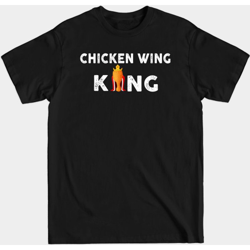 Funny Chicken Wing King Men's T-Shirt — Mens T Shirts
