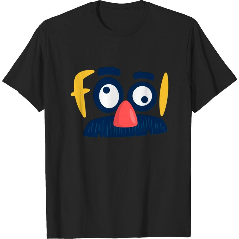 Fool T-shirt for Men in Black — Mens T Shirts