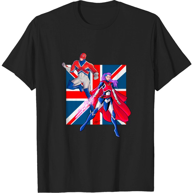 Captain Britain T-Shirt for Men - Xmentshirt - Black — Mens T Shirts