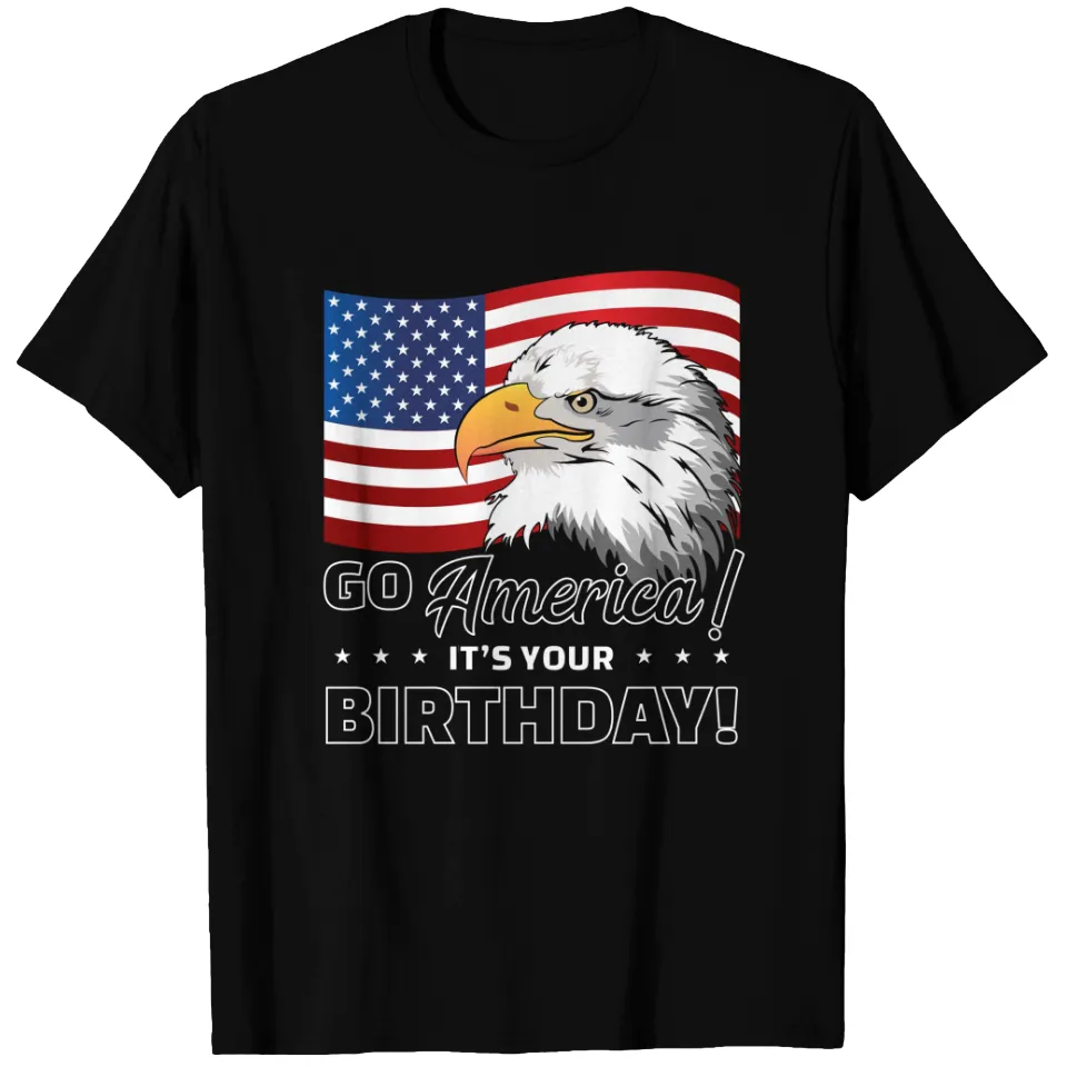 T-shirt Eagle Drapeau Américain du 4 Juillet pour Hommes — T-shirts pour hommes