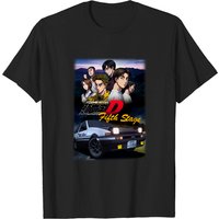 T-shirt Anime Vintage Initial D Cinquième Étape pour Hommes