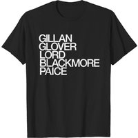 T-shirt pour hommes Deep Purple en noir