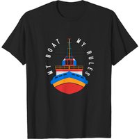 T-shirt pour hommes Boating My Boat My Rules