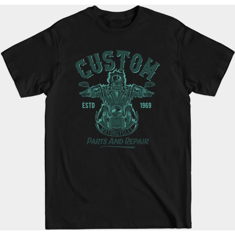 T-shirt Motorcycle Legends Custom Motor Bikes Live To Ride — T-shirts pour hommes
