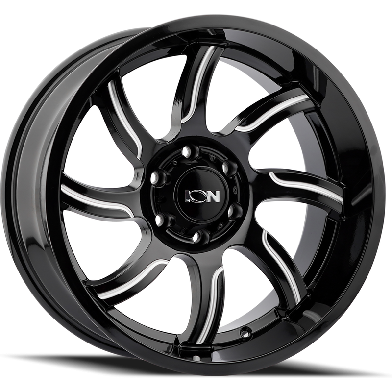 ION 151 Gloss Black Milled Wheels - 20x10 - 6x135 Bolt Pattern — Wheels & Rims