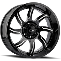 Roues ION 151 Milled Noir Brillant - 20x10 - Motif de Boulons 6x135