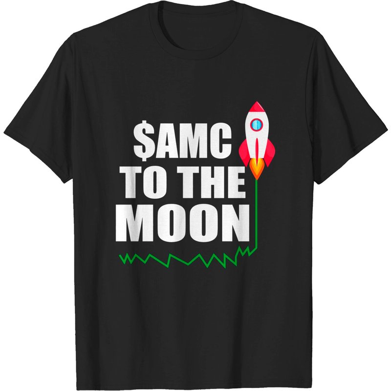 T-shirt pour hommes AMC To The Moon en noir — T-shirts pour hommes