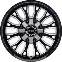ION 152 Gloss Black Milled 20x9 Rims 6x139.7 Bolt Pattern — Wheels & Rims