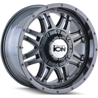 ION 186 Gloss Gunmetal Wheels - 17x8 - 5x135 Bolt Pattern — Wheels & Rims