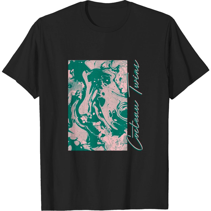 T-shirt pour hommes Cocteau Twins avec design esthétique des années 80