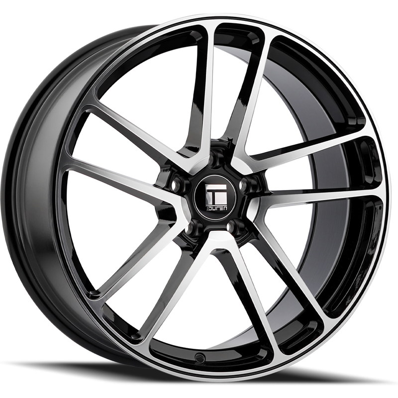 Touren 3297 TF97 Gloss Black Machined Wheels - 20x9 - 5x120 — Wheels & Rims