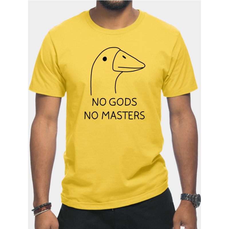 No Gods No Masters - Goose T-shirt pour hommes — T-shirts pour hommes