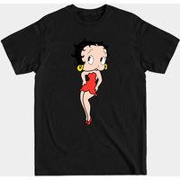 T-shirt pour hommes Betty Boop en noir