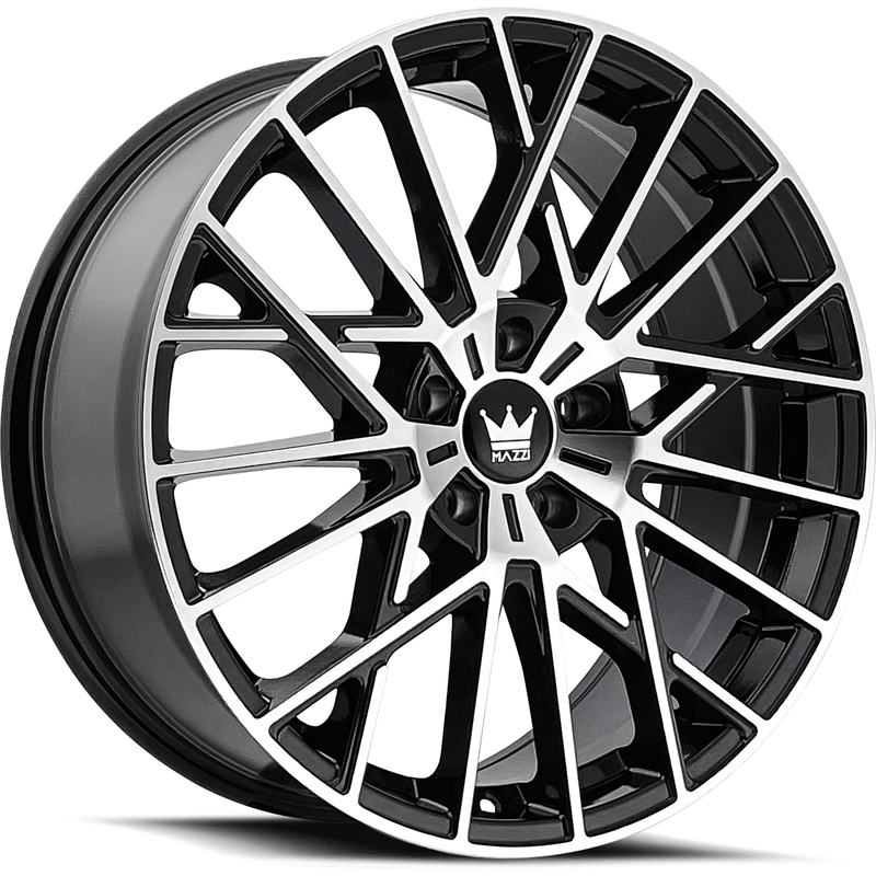 Roues Mazzi 378 Jinx Noir Brillant Usiné - 20x8.5 - 5x120