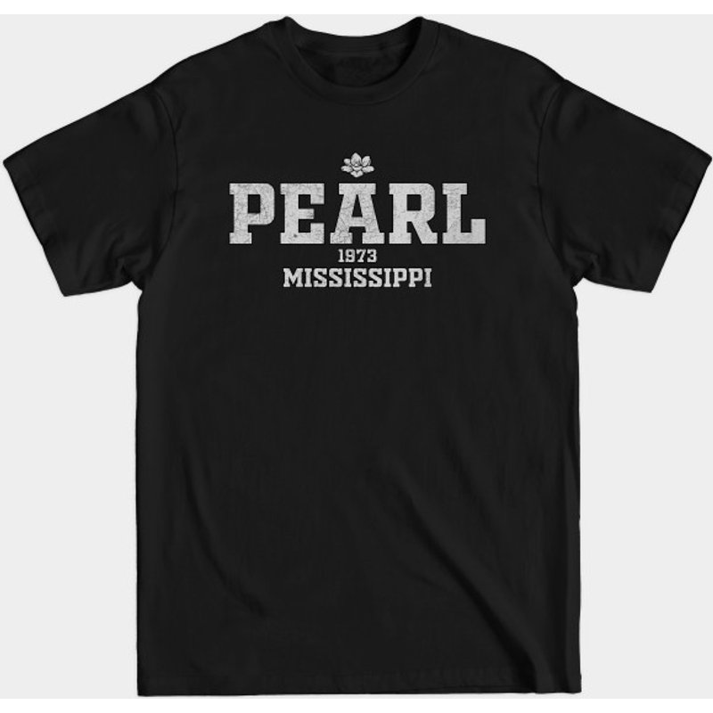 T-shirt Noir pour Hommes Pearl Mississippi — T-shirts pour hommes