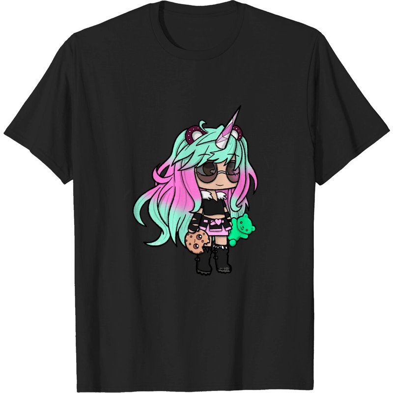 T-shirt Cookie Kid - Cookieswirl C pour hommes en noir — T-shirts pour hommes