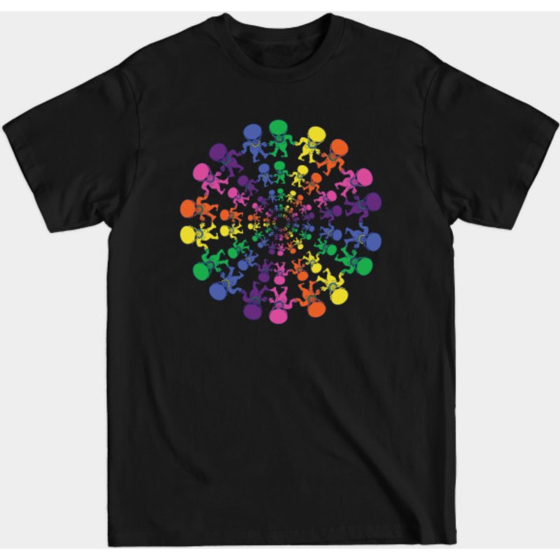 T-shirt pour hommes Dancing Aliens Spiral Jam — T-shirts pour hommes
