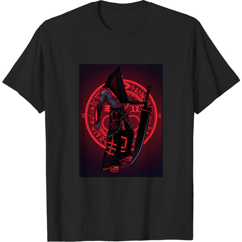 Cybergoth Pyramid Head Men's T-Shirt — Mens T Shirts
