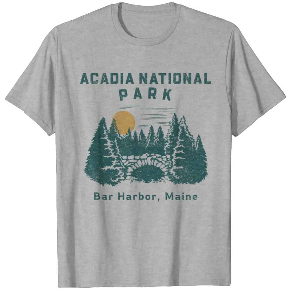 T-shirt pour hommes Acadia National Park Bar Harbor