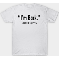 Je suis de retour le 18 mars 1995 - T-shirt de basketball Michael Jordan 45