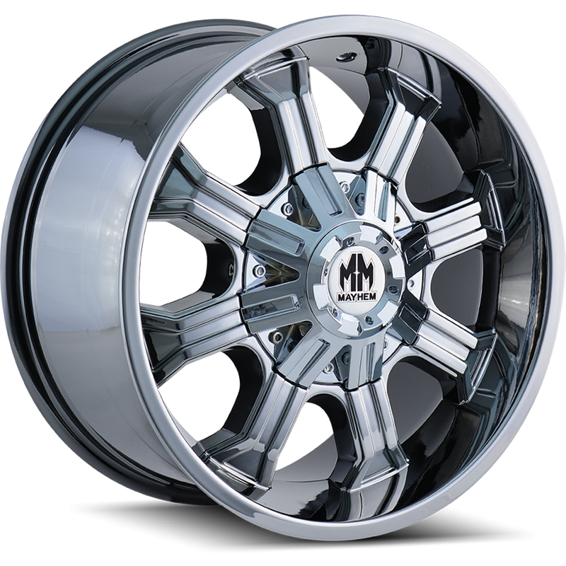 Roues Mayhem 8102 Beast Chrome - 20x9 - Motif de boulons 5x127 — Roues et jantes