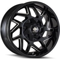 Mayhem 8106 Hatchet Gloss Black Milled Wheels - 20x10 -6x135