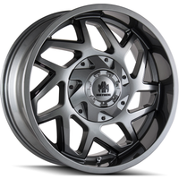 Mayhem 8106 Hatchet Gloss Gunmetal 20x10 Rims 6x135 Bolt Pattern