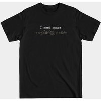 T-shirt pour hommes I Need Space Basic en noir