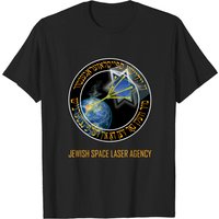 T-shirt pour hommes avec logo de l'Agence Juive des Lasers Spatiaux - Noir