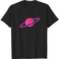 Bi Pride Planet Men's T-Shirt - Black — Mens T Shirts