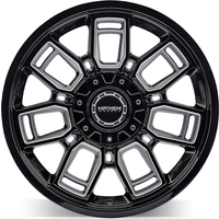 Mayhem 8118 Ordinance Gloss Black Milled Wheels - 20x9 - 6x135