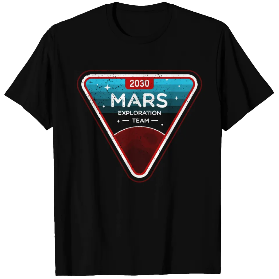 2030 Mars Exploration Team Men's T-Shirt - Black