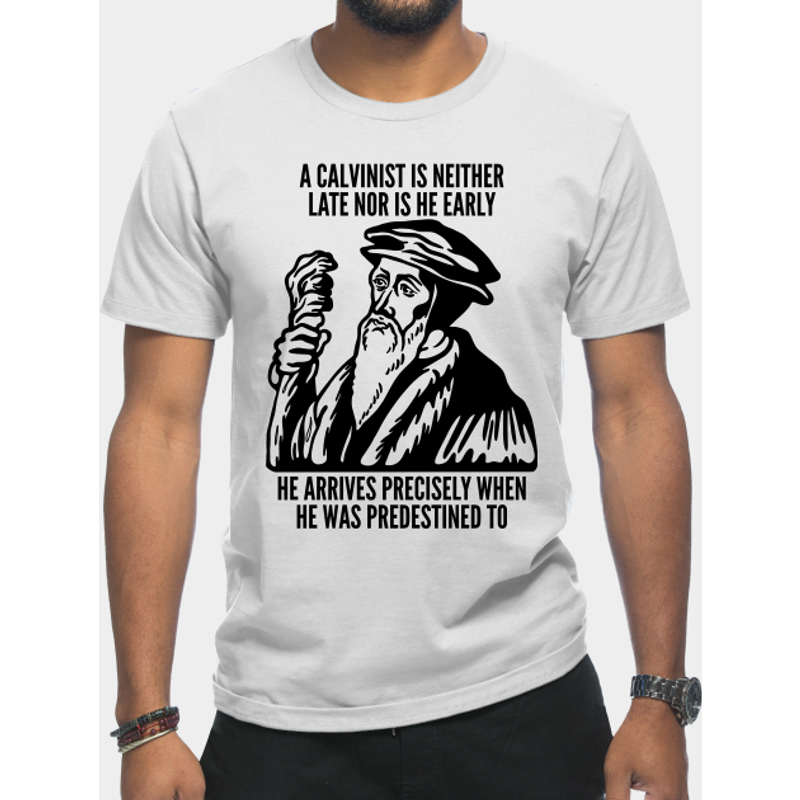 T-shirt avec citation de sorcier calviniste pour hommes — T-shirts pour hommes
