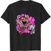T-shirt noir pour hommes Invader Zim