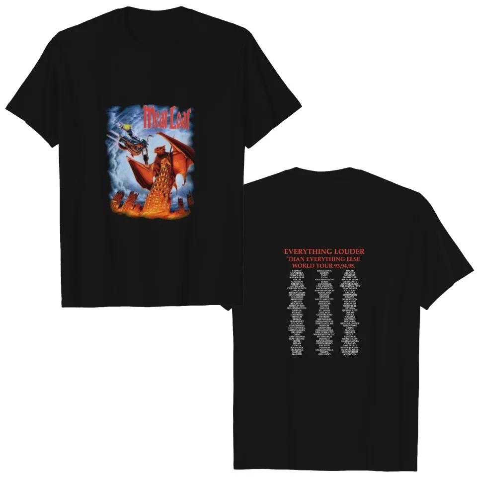 1993 Meat Loaf Everything Louder Than Everything Else T-shirt — Mens T Shirts