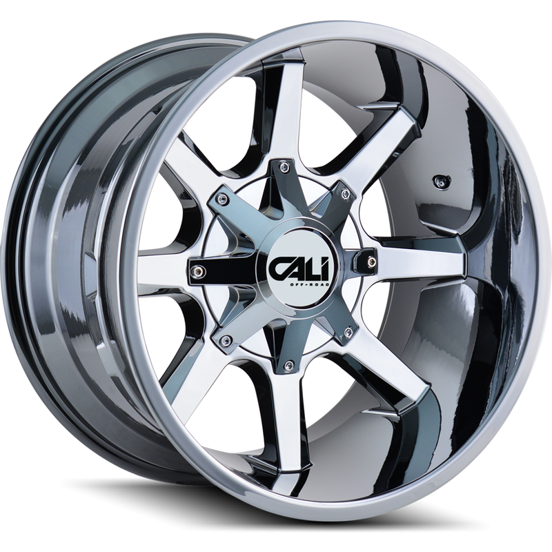 Cali Off Road 9100 Busted Chrome Wheels - 22x12 - 6x135 -44 Offset