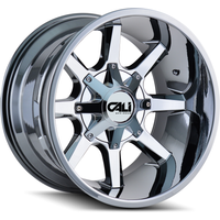 Roues Cali Off Road 9100 Busted Chrome PVD - 20x12 - 8x180 -44 Offset — Roues et jantes