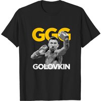 T-shirt Noir Golovkin Ggg pour Hommes