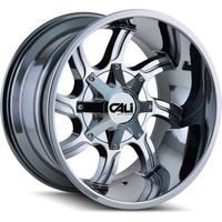 Cali Off Road 9102 Twisted Chrome Wheels - 22x12 - 8x180 -44 Offset