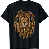 Rasta Reggae Lion Music Art T-Shirt for Men