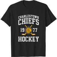Charlestown Chiefs Hockey Slapshot Men's T-Shirt — Mens T Shirts