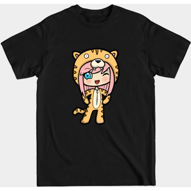 T-shirt Noir LD Tiger Lady - Ldshadowlady pour Hommes — T-shirts pour hommes