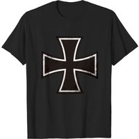 T-shirt pour hommes German Iron Cross en noir — T-shirts pour hommes