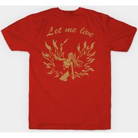 T-shirt pour hommes Let Me Live Gold - Claire Redfield