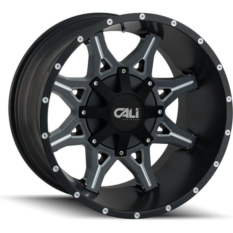 Cali Off Road 9107 Black Milled 20x10 Wheels - 6x135 Bolt Pattern — Wheels & Rims