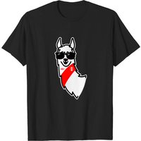 Llama Perú - T-shirt pour hommes au Canada en noir