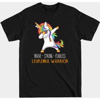 T-shirt de soutien au cancer du sang Brave Strong Fearless
