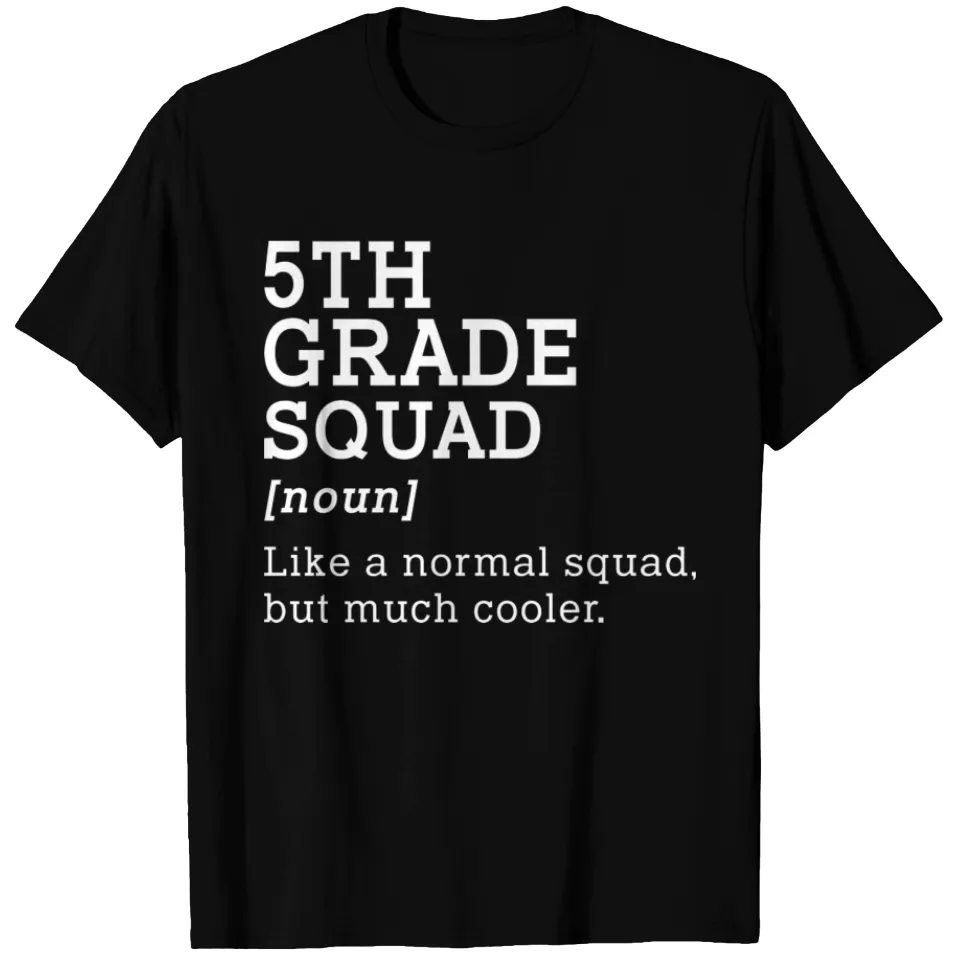 T-shirt pour hommes 5th Grade Squad Retour à l'école — T-shirts pour hommes