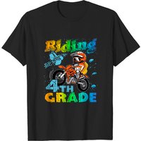 Riding Into 4th Grade Dirt Bike T-Shirt for Men — Mens T Shirts