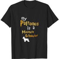T-shirt pour hommes Miniature Schnauzer en noir — T-shirts pour hommes